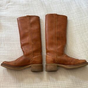 Dingo Acme Vintage 80s Campus Boots Like Frye Whiskey Color Saddle Leather 7